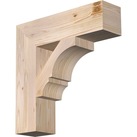Ekena Millwork Balboa Block Smooth Bracket, Douglas Fir, 5 1/2"W x 22"D x 22"H BKT06X22X22BOA05SDF